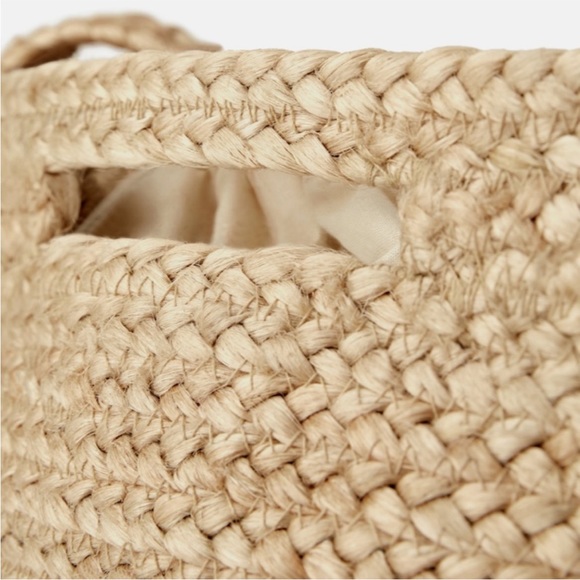 Zara Natural Jute Tote Bag - Picture 5 of 12